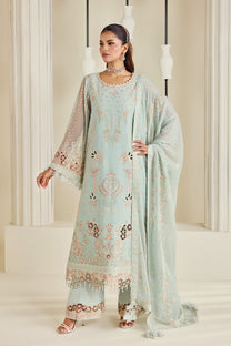 Alizeh AF-DHG-5046-Tiyaahe Tiyaahe embroidered chiffon unstitched 3 piece suit, Mint Green, women's suit