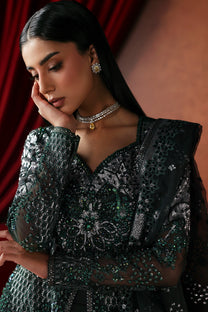 Afrozeh Hierophant FWU-0073 La Fuchsia 26 Bottle Green unstitched formal suit