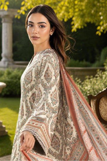 Sapphire CL16-157 | Printed Linen Suit | Pak Cloth House