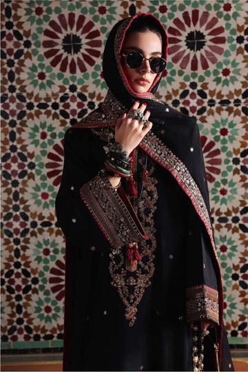 Mushq Carmine Jewel Silk Suit