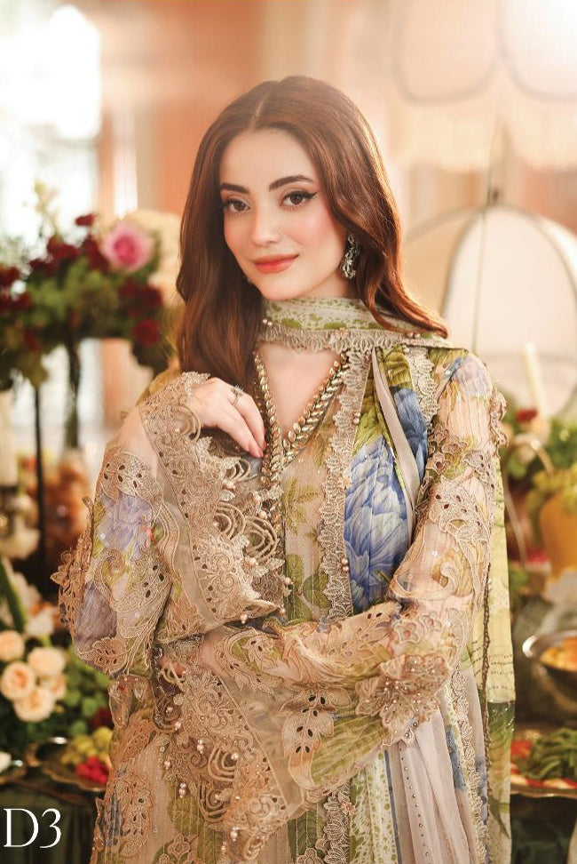Maria.B MPC-07-03 Unstitched Chiffon Suit