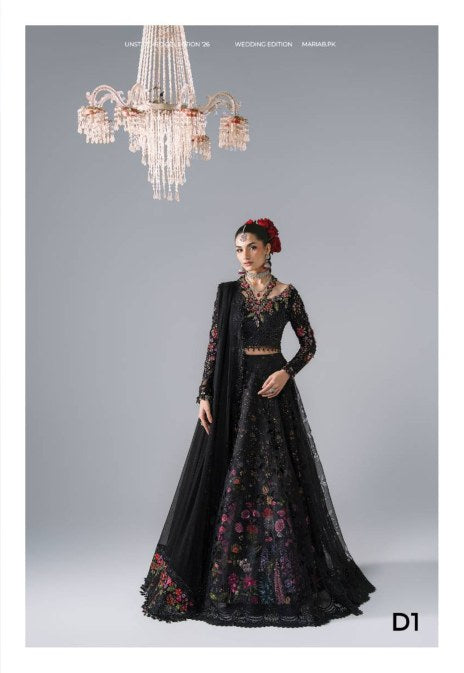 Maria B Mbroidered Wedding Edition ’26 D1 — Obsidian Garden