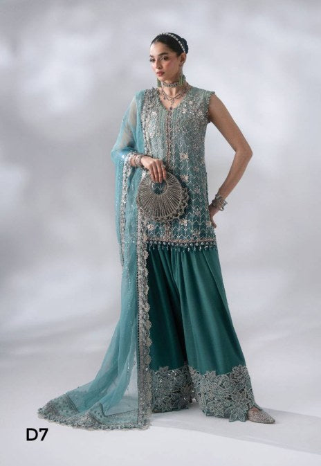 Maria B Mbroidered Wedding Edition ’26 D7 — Sea Green