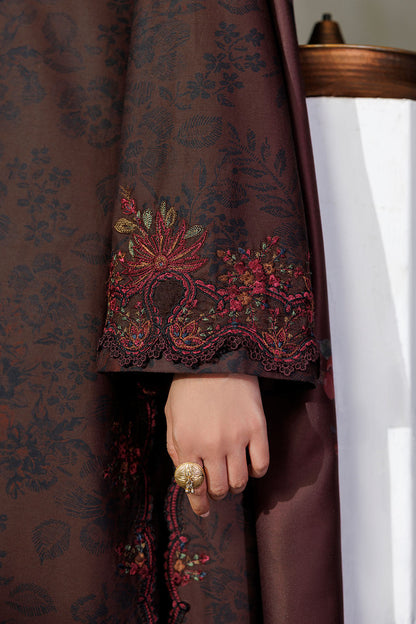 Iznik IPF-29 Embroidered Printed Viscose Linen
