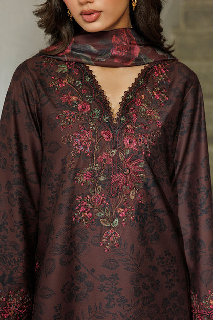 Iznik IPF-29 Embroidered Printed Viscose Linen