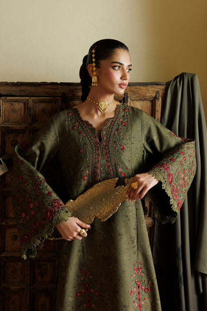 Iznik IPF-27 Embroidered Printed Viscose Linen