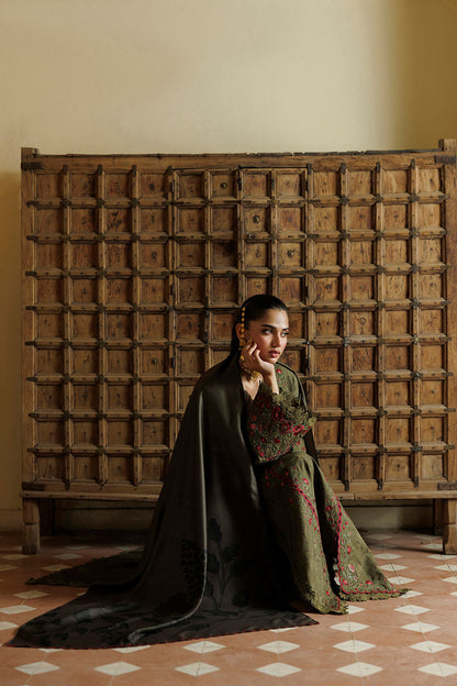 Iznik IPF-27 Embroidered Printed Viscose Linen