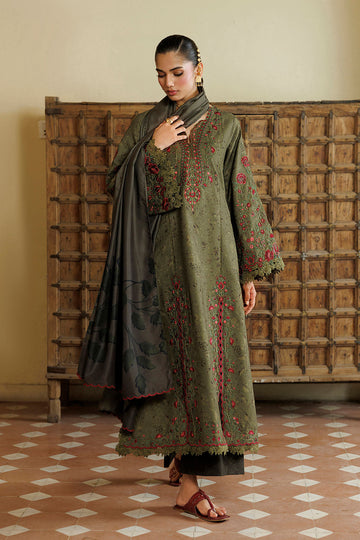 Iznik IPF-27 Embroidered Printed Viscose Linen