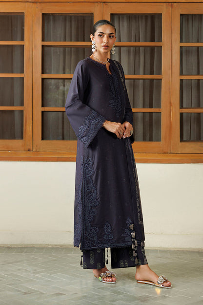 Iznik IPF-30 Embroidered Printed Viscose Linen