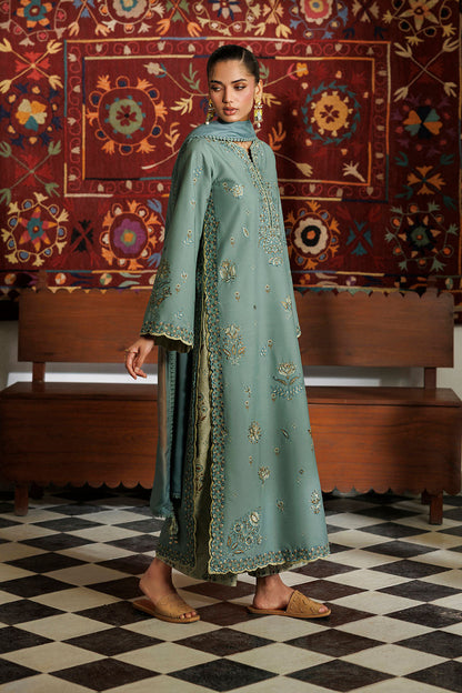 Iznik IPF-24 Embroidered Printed Viscose Linen