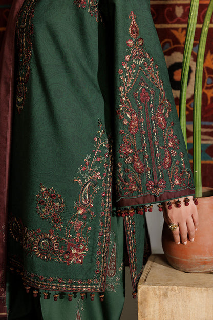 Iznik IPF-32 Embroidered Printed Viscose Linen