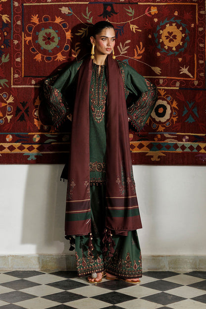 Iznik IPF-32 Embroidered Printed Viscose Linen