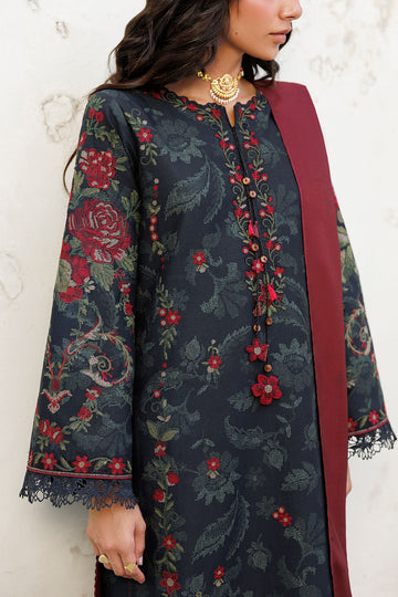 Iznik IPF-31 Embroidered Printed Viscose Linen