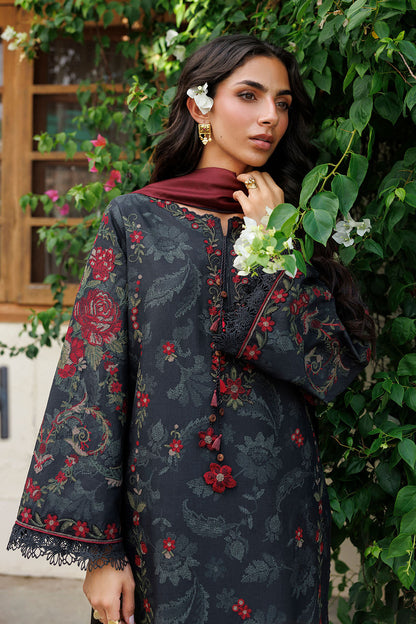 Iznik IPF-31 Embroidered Printed Viscose Linen