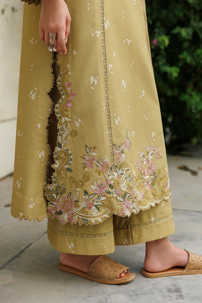 Iznik IPF-23 Embroidered Printed Viscose Linen