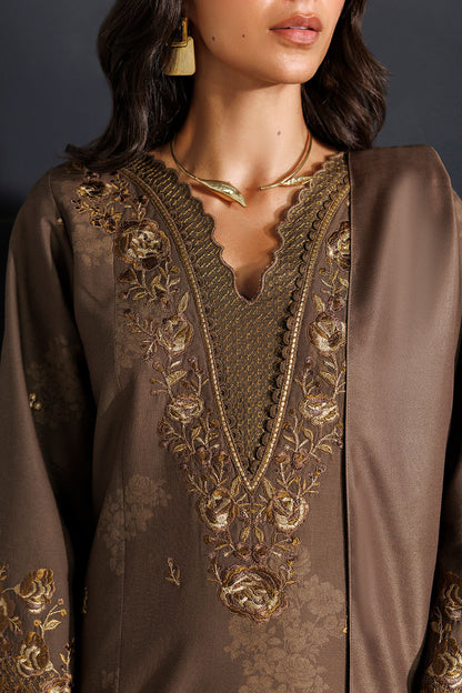 Iznik IPF-25 Embroidered Printed Viscose Linen
