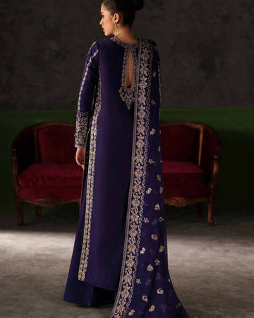Emaan Adeel Azure Sapphire Verve Silk