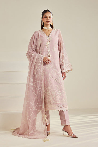 Alizeh AF-DHG-5056-Ornee Ornee embroidered chiffon unstitched 3 piece suit, Blush Pink, women's suit