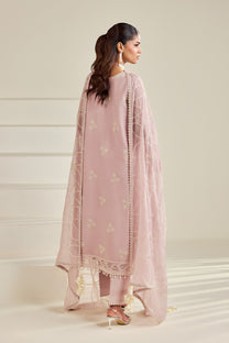 Alizeh AF-DHG-5056-Ornee Ornee embroidered chiffon unstitched 3 piece suit, Blush Pink, women's suit