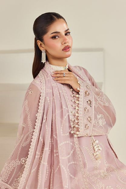 Alizeh AF-DHG-5056-Ornee Ornee embroidered chiffon unstitched 3 piece suit, Blush Pink, women's suit