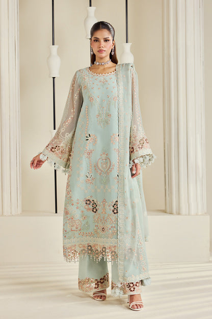 Alizeh AF-DHG-5046-Tiyaahe Tiyaahe embroidered chiffon unstitched 3 piece suit, Mint Green, women's suit