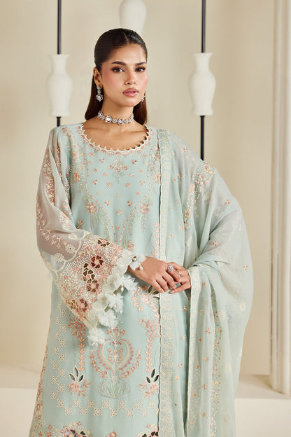 Alizeh AF-DHG-5046-Tiyaahe Tiyaahe embroidered chiffon unstitched 3 piece suit, Mint Green, women's suit
