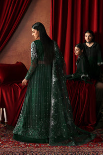 Afrozeh Hierophant FWU-0073 La Fuchsia 26 Bottle Green unstitched formal suit
