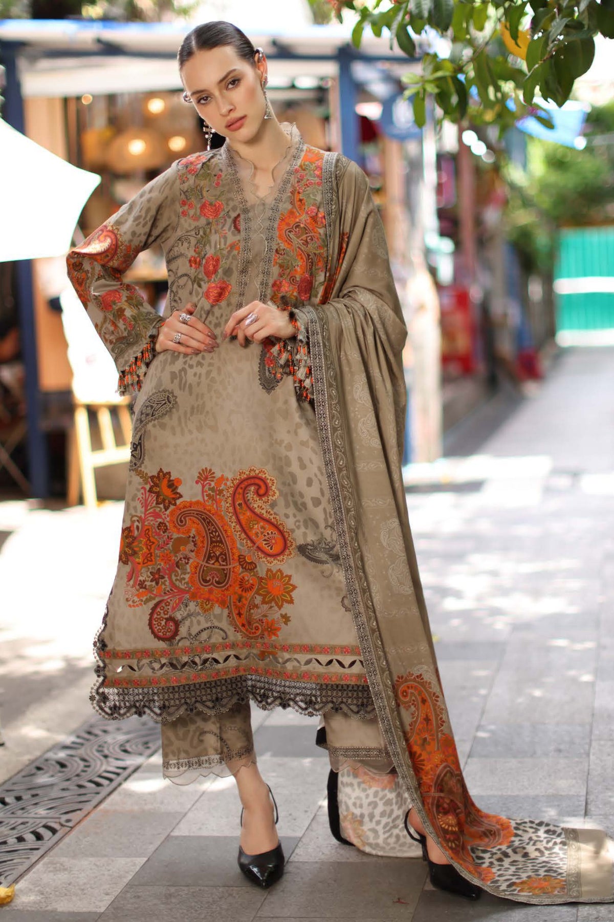 Charizma Aniiq ANW7-04 | Linen Suit | Pak Cloth House