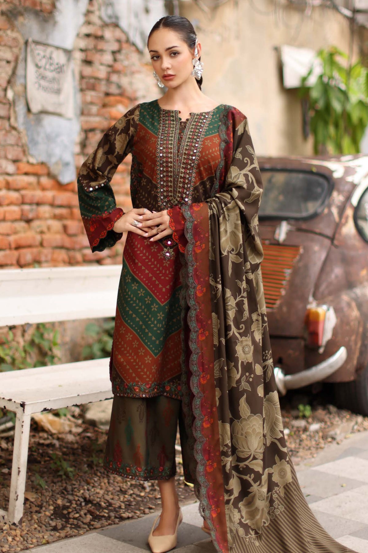 Charizma Aniiq ANW7-06 | Linen Suit | Pak Cloth House