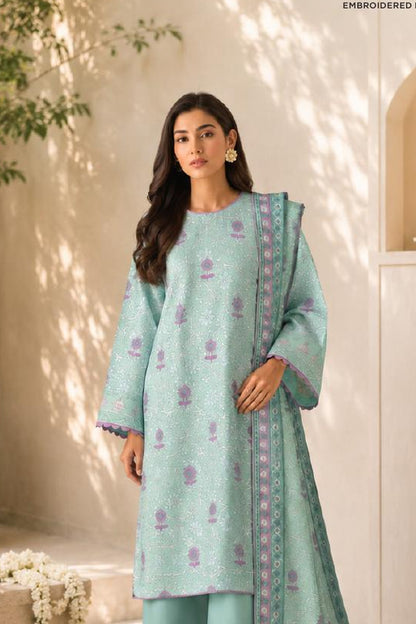 Sapphire CL11-101 | Digital Embroidered Linen Suit | Pak Cloth House