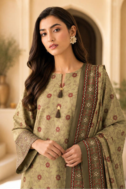 Sapphire CL11-104 | Digital Embroidered Linen Suit | Pak Cloth House