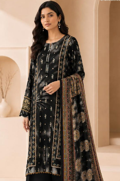 Sapphire CL11-105 | Digital Embroidered Linen Suit | Pak Cloth House