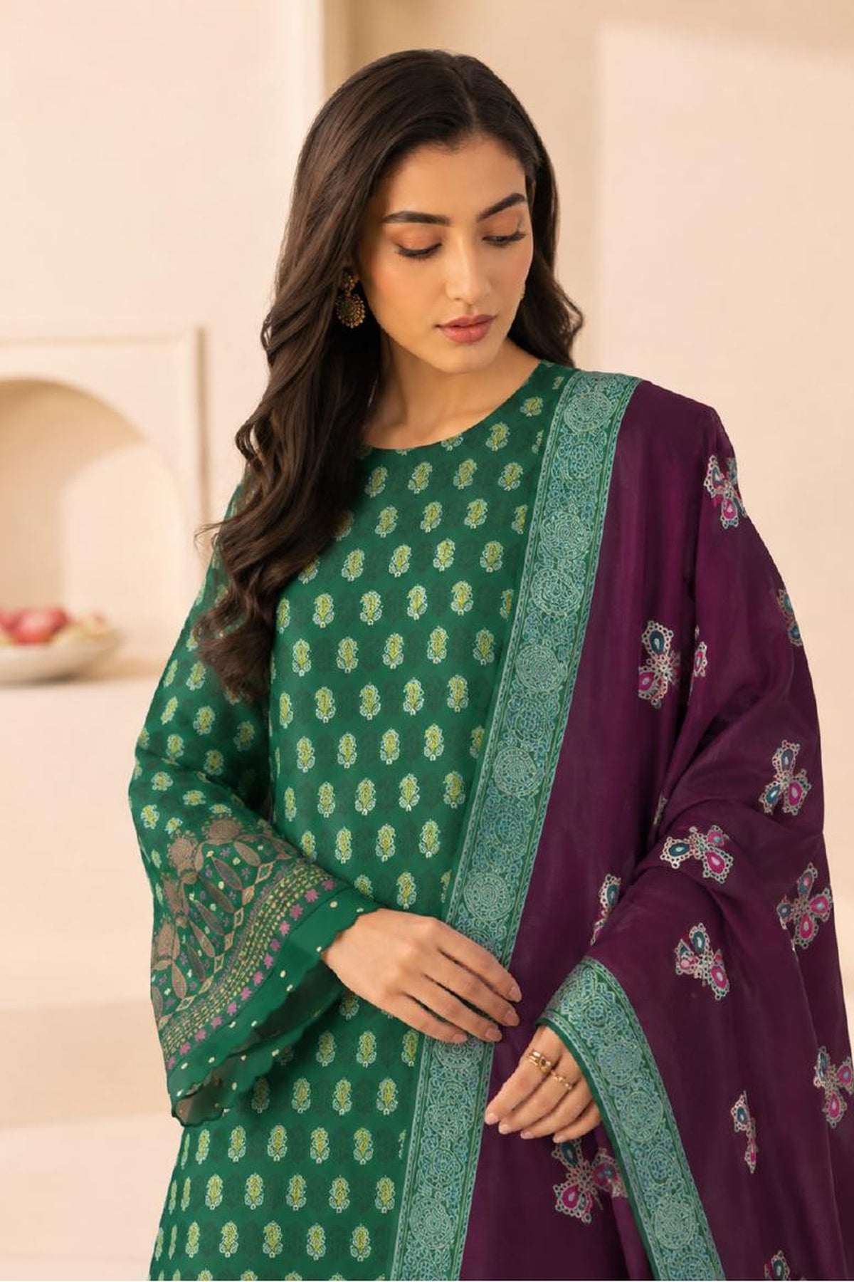 Sapphire CL11-107 | Digital Embroidered Linen Suit | Pak Cloth House