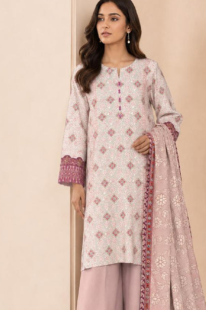 Sapphire CL11-109 | Digital Embroidered Linen Suit | Pak Cloth House