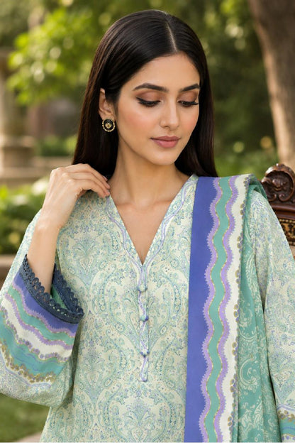 Sapphire CL16-151 | Printed Linen Suit | Pak Cloth House