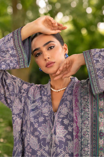Sapphire CL16-156 | Printed Linen Suit | Pak Cloth House