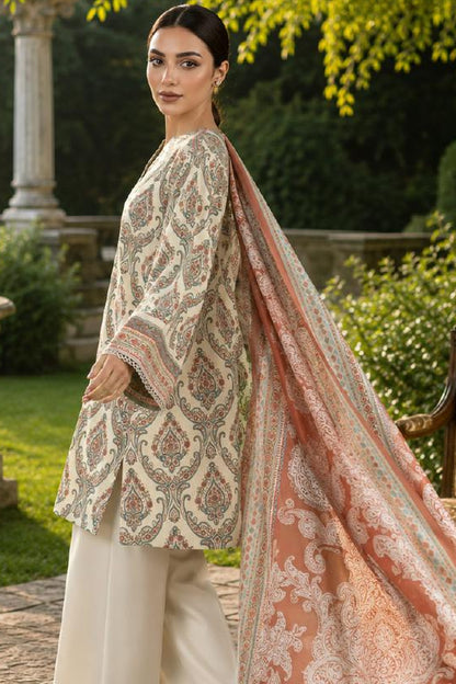 Sapphire CL16-157 | Printed Linen Suit | Pak Cloth House