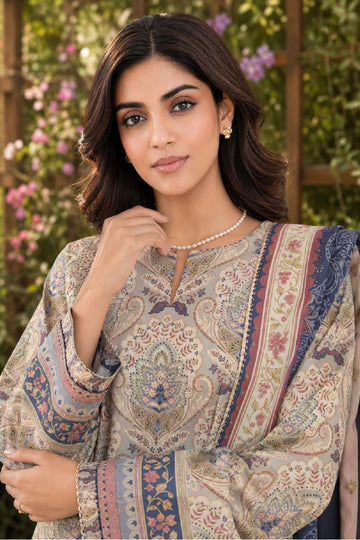 Sapphire CL16-160 | Printed Linen Suit | Pak Cloth House