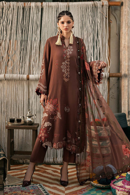 3 Piece Unstiched Embroidered Dobby Linen Suit