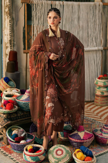 3 Piece Unstiched Embroidered Dobby Linen Suit