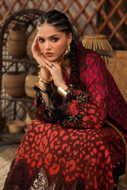 3 Piece Unstiched Embroidered Cambric Suit