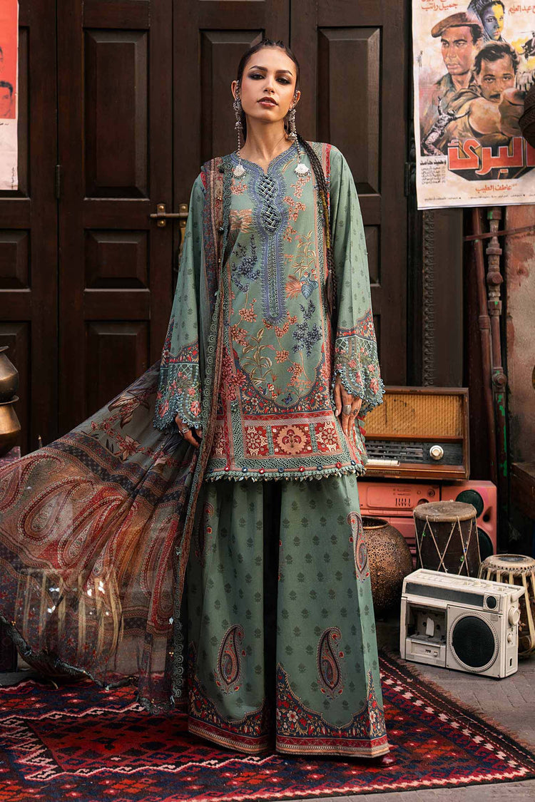 3 Piece Unstiched Embroidered Cambric Suit