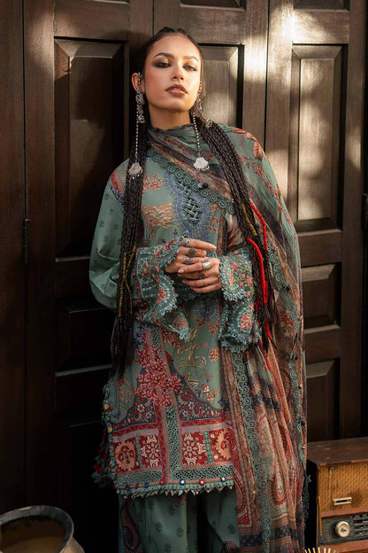 3 Piece Unstiched Embroidered Cambric Suit