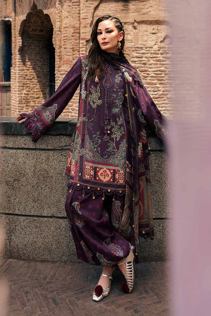 3 Piece Unstiched Embroidered Cambric Suit