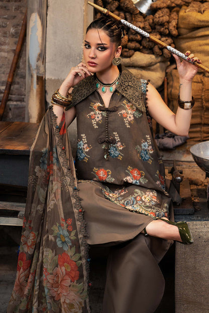 3 Piece Unstiched Embroidered Cambric Suit
