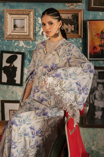 3 Piece Unstiched Embroidered Cambric Suit