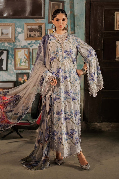 3 Piece Unstiched Embroidered Cambric Suit
