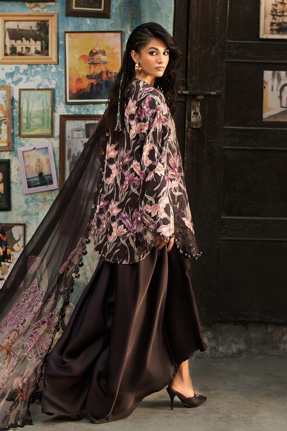 3 Piece Unstiched Embroidered Cambric Suit