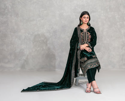 Sincera by Tawakkal D-5707 | Embroidered Velvet Suit | Pak Cloth House