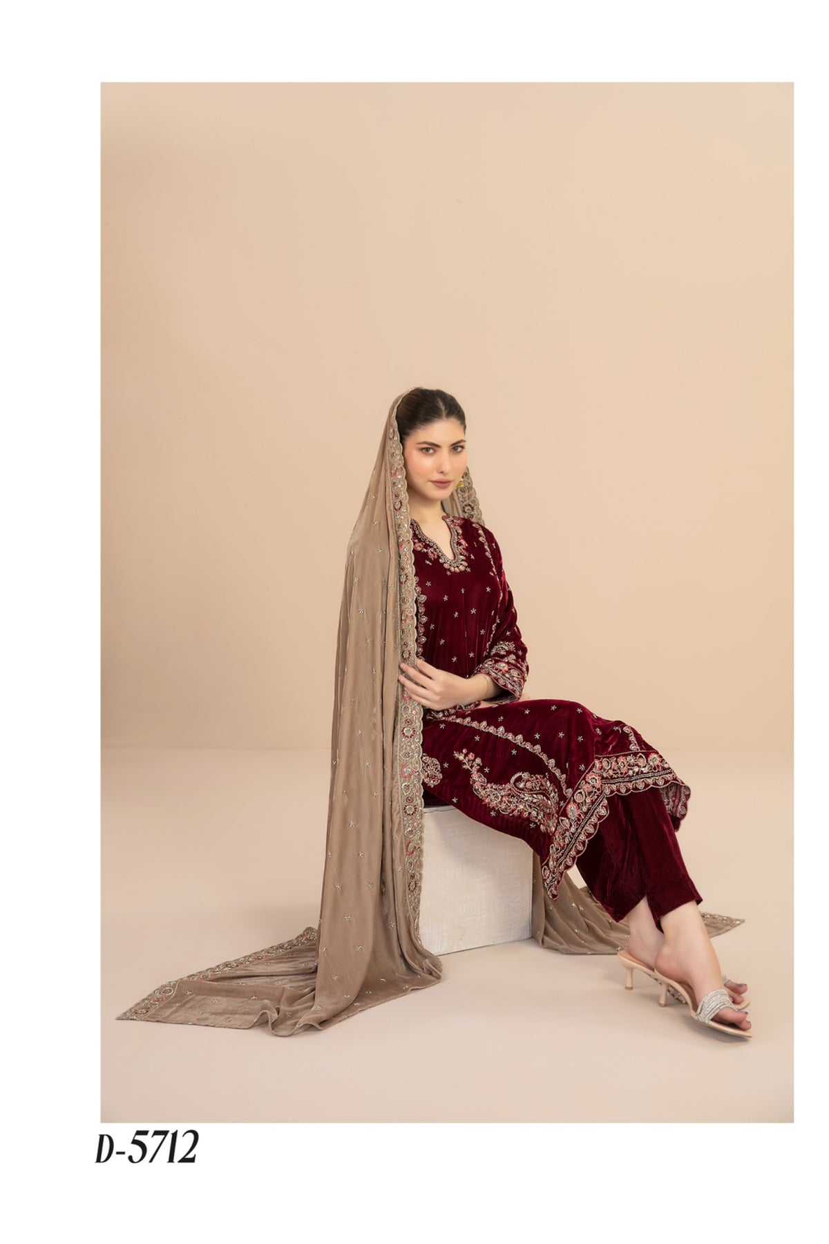 Milan By Tawkkal D-5712 | Embroidered Velvet Suit | Pak Cloth House